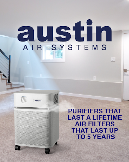 AUSTIN Air Purifier Healthmate Jr. PLUS W. HEPA Filter and 3 Speed Control NEW WITH 5 YR. WARRANTY