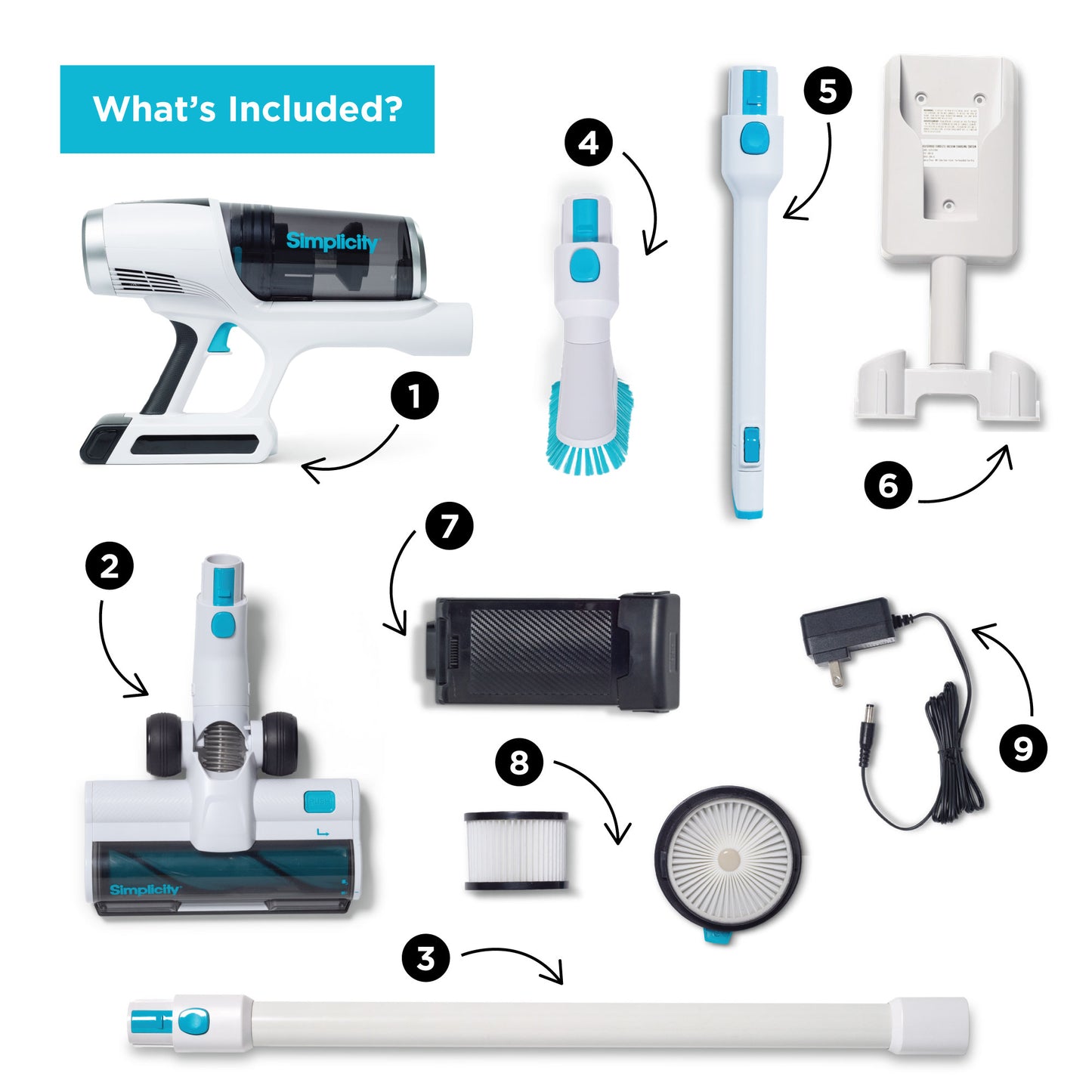 Simplicity S67 Cordless Stick Vacuum Rechargeable free shipping lower 48 states