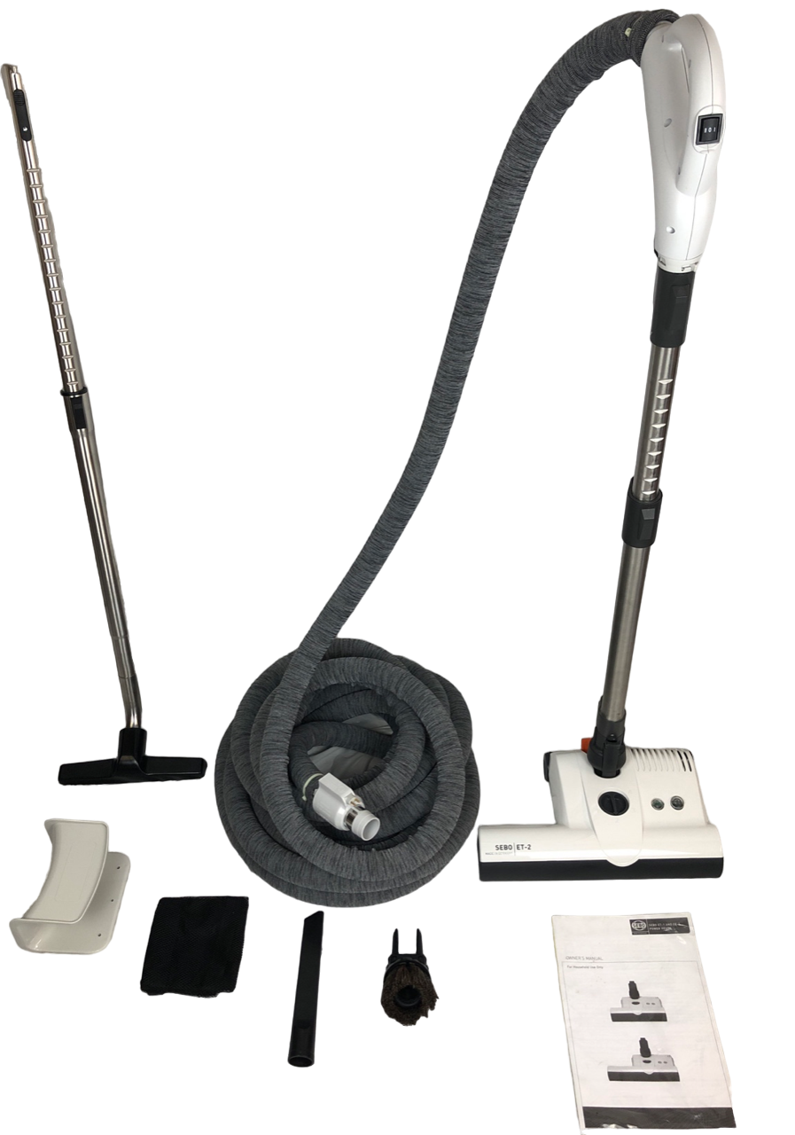 Central Vacuum Hose Accessory Kits Featuring Sebo Power Nozzle