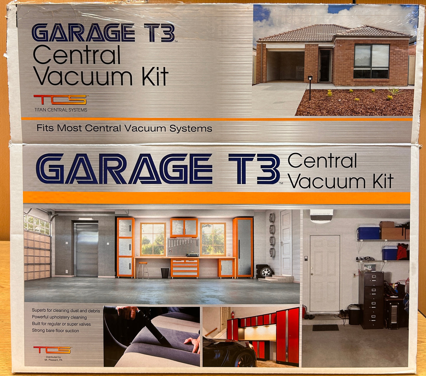 50 ft. Non-Electric Garage Premium Central Vacuum Hose Kit