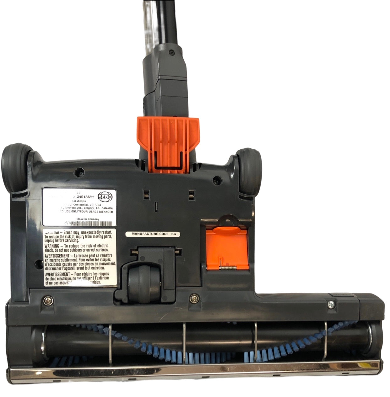 Central Vacuum 35 Foot Hose Accessory Kit Featuring Sebo White ET-2 Carpet Power Head