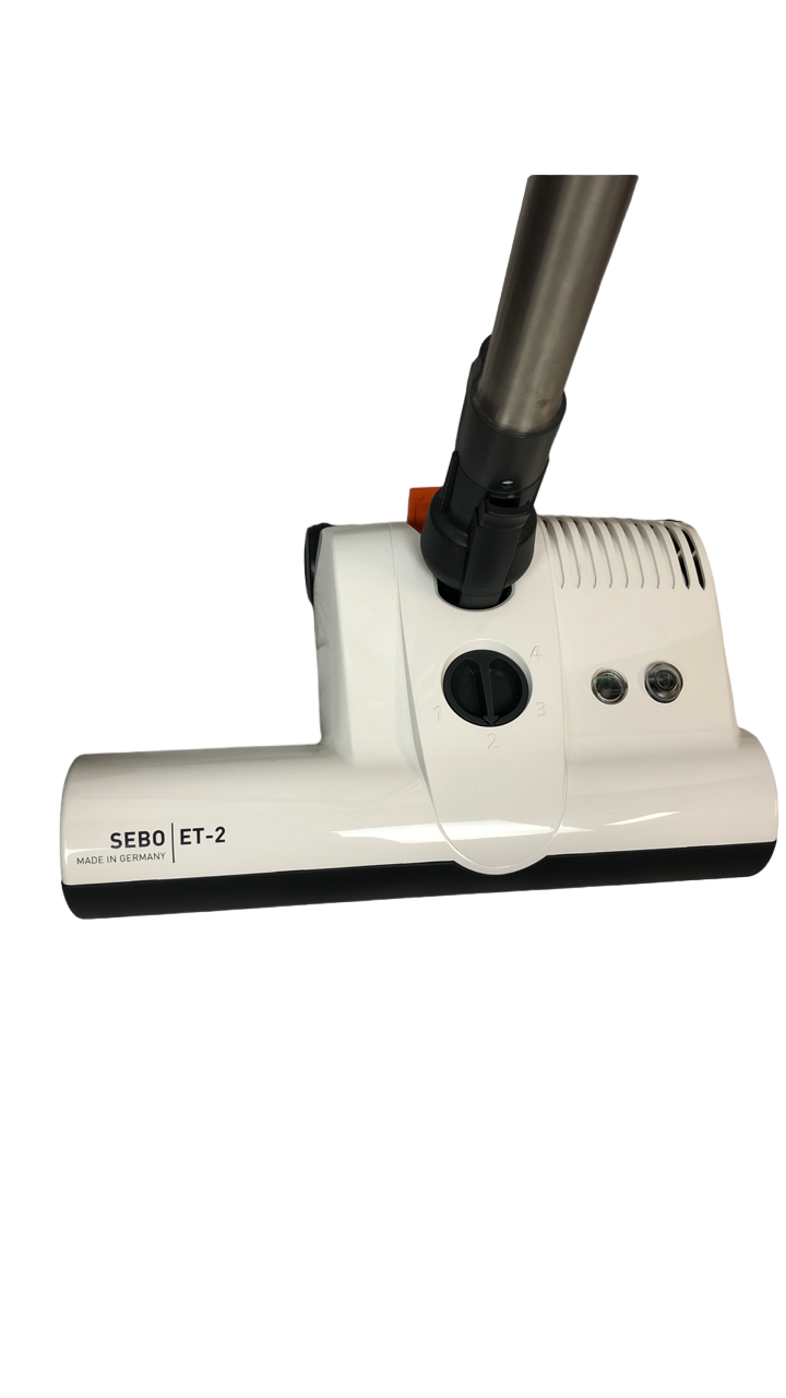 Central Vacuum 35 Foot Hose Accessory Kit Featuring Sebo White ET-2 Carpet Power Head