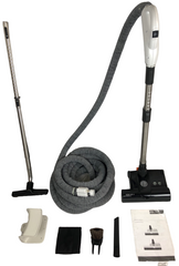 Central Vacuum 35 Foot Hose Accessory Kit Featuring Sebo ET-1 Carpet and Hard Floor