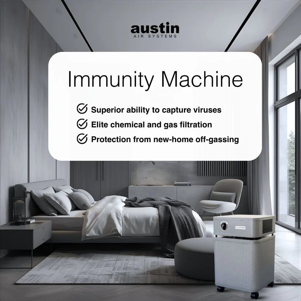 Austin Air Model Immunity Machine Portable Air Purifier 8 Stage Filter Free Shipping Black Friday Sale ends 12-1