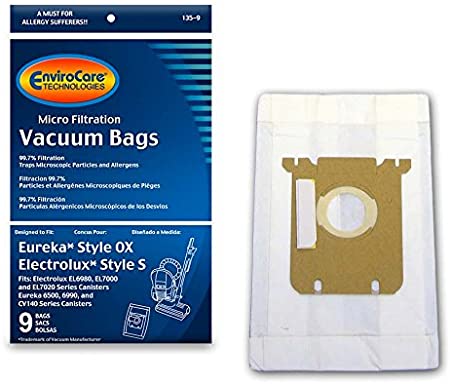 To Fit Electrolux Canister OX Style S 4-Pack Paper Micro Filter Vacuum Bags - Quality Household Supply