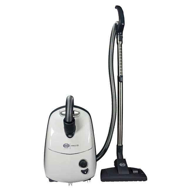 SEBO AIRBELT E1 Kombi Canister Vacuum 91602AM w/ Combination Nozzle ARCTIC WHITE