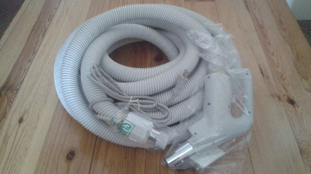 Central Vacuum Electric Hose 35ft Pigtail or Direct Connect Hose Fits Most Brands - Quality Household Supply